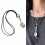 Collar moderno con dije de cuchara y cordón tejido a mano. 2
