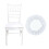 Housse de chaise extensible en polyester pour coussins de 45 à 50 cm 1