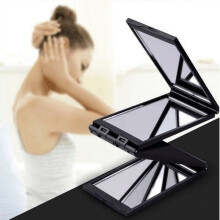 Foldable Tetrahedral Full-Length Mirror 360 Freestanding