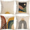 Conjunto de capas de almofada em linho estilo boêmio, 45x45 cm 1