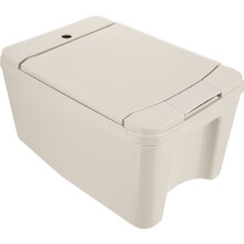 Cubo de plástico de un galón con tapa y ruedas