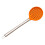 Colher perfurada de silicone com cabo de aço inoxidável, 34,5 cm 1