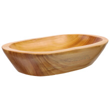 Puinen tarjoilualusta 25x15cm maalaismainen hedelmä- ja leipätarjotin