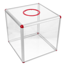 Caja de rifa de acrílico transparente de 29 cm