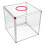 Caja de rifa de acrílico transparente de 29 cm 1