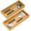 Bamboe lade-organizer set van 2, 15x6x2 inch 1