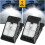 Luminária solar de LED com clipe, sensor de movimento, 3 modos e carregamento USB. 1