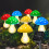 Solar-Pilzleuchten LED Mehrfarbig 8er-Pack 1