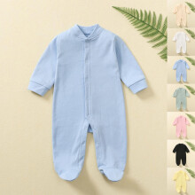 Nyfødt Unisex Natdragt med Fod Beige 6-9 Måneder