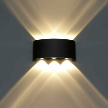 Applique murale LED design arqué 6W alliage d'aluminium
