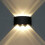 Applique murale LED design arqué 6W alliage d'aluminium 1