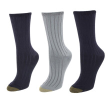 Gold Toe Women's Ultra Sof Verono Crew Socks (Pack of 3)