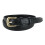 CTM Women's Leather Adjustable Belt with Statement Buckle 1