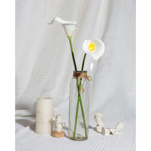 10 fleurs de lys calla artificielles - Latex effet réaliste, 2
