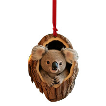 Décorations printanières en acrylique représentant des animaux de la forêt (1 paquet)