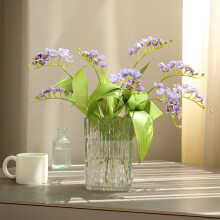 Decorazione artificiale a forma di fiore di seta, 40 cm, colore viola