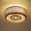 Lanterna in vimini di bambù - Lampada da soffitto a 3 luci 1