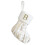 Personalisierter Weihnachtsstrumpf, Plüsch, goldgestreift, 17 cm 1