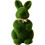 Décoration lapin en mousse verte et peluche 22 cm 1