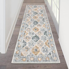 Tapis de couloir vintage lavable de 60 x 180 cm