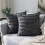 Set di 2 federe per cuscini boho color avorio, 20x20 pollici, 1