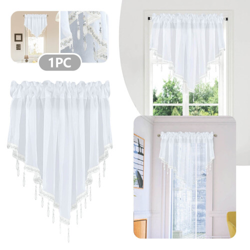 Cortinas transparentes e sólidas de 51x24 polegadas