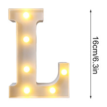 Oświetlenie LED Marquee Letter – Różowy brokatowy znak alfabetu