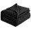 Couverture en polaire microfibre noire, format double/queen 1
