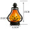 Φανάρι LED με κολοκύθα για το Halloween, Λειτουργεί με μπαταρία, 1 συσκευασία 2