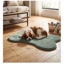 Cuscino a forma di osso per cane Mador 50 x 70 cm verde