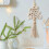 Boho Macrame Car Hanging Ornament Beige 25cm 5