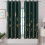 Blackout Curtains 52x84 in, Polyester, Gold Palm Leaf 1