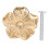 Schubladengriff aus Messing in Blumenform, 4,3 cm 5