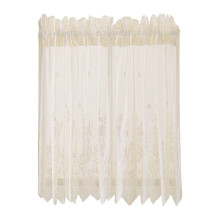 Elfenbeinfarbene, transparente Spitzengardinen im viktorianischen Stil, 36 x 29 Zoll