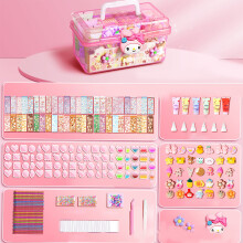 Goo Glue Karten-Set rosa Aufbewahrungsbox Sticker-Set
