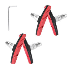 4 stuks racefiets V-vorm remblokken fietsen V-klem-Rood