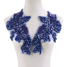 Elegant 3D Flower Patch With Rhinestones And Lace- ZhonglanAB