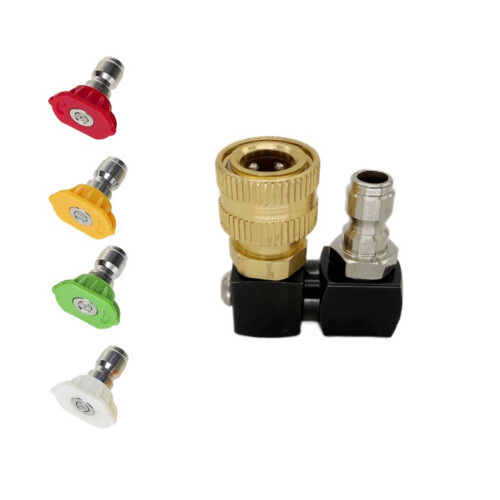 1/4Inch Quick Connect Adaptor Universal-aluminum Black