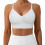Low Back Bras for Women Backless Straps Low Cut Push up-White L 1