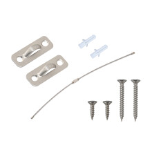 6 Pieces Heavy Duty Furniture Wall Straps-Stainless steel