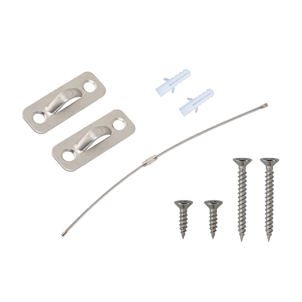 6Pcs Universal Furniture Anchors Anti Tipping-Stainless Steel 7751001505683