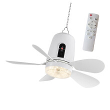 Ventilateur suspendu Portable de 16.5 pouces, lumière-5400mAh