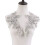 Beaded And Sequined Shoulder Decoration For Prom Gowns-White 1