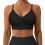 Low Back Bras for Women Backless Straps Low Cut Push up-Black M 1