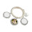 Sophisticated Pearls and Floral Bangle Exquisite-three slices 1
