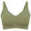 Breathable Nylon Seamless Nursing Bra Comfortable-green grass L 1