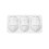 Flexible Silicone Mousse Cake Molds 3 Cavity Peanut-White 1