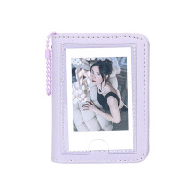Compactly 3Inch Picture Holder With 28 Pockets Carry-Purple