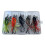 5Pack Double Hook Weedless Frogs Baits Slow Sink Action for 1