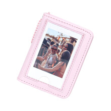 Elegant PU Photo Album For Mini13 Camera Snapshots Perfect-Pink